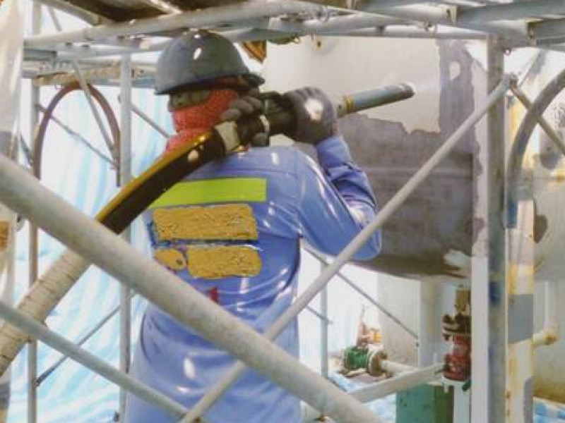 Sponge-Jet blasting – surface preparation