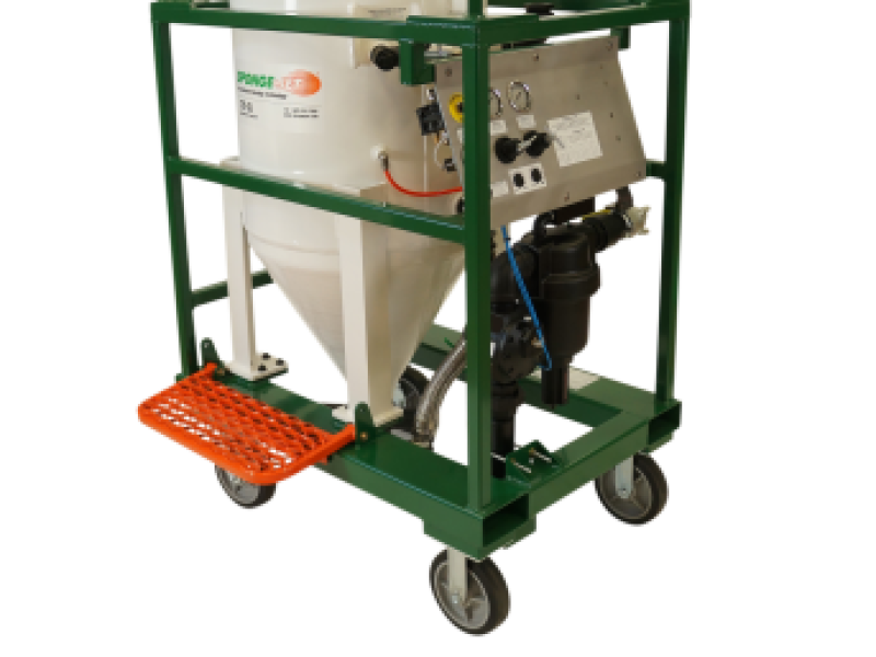 Sponge-Jet - tryskanie dreva a čistenie drevených konštrukcíí po požiaroch